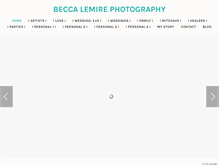 Tablet Screenshot of beccalemire.com